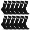 Lot de 12 Paires de Chaussettes Tennis Uni