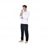 Ensemble pyjama long homme t-shirt col V bicolore Gan Ensemble pyjama long homme t-shirt col V bicolore Gan