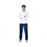 Ensemble pyjama long homme t-shirt col rond bicolore Dom Ensemble pyjama long homme t-shirt col rond bicolore Dom