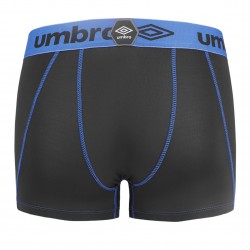 Lot de 2 Boxers garçon uni avec mesh devant et surpiqûres colorées