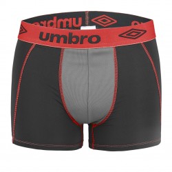 Lot de 2 Boxers garçon uni avec mesh devant et surpiqûres colorées