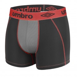 Lot de 2 Boxers garçon uni avec mesh devant et surpiqûres colorées