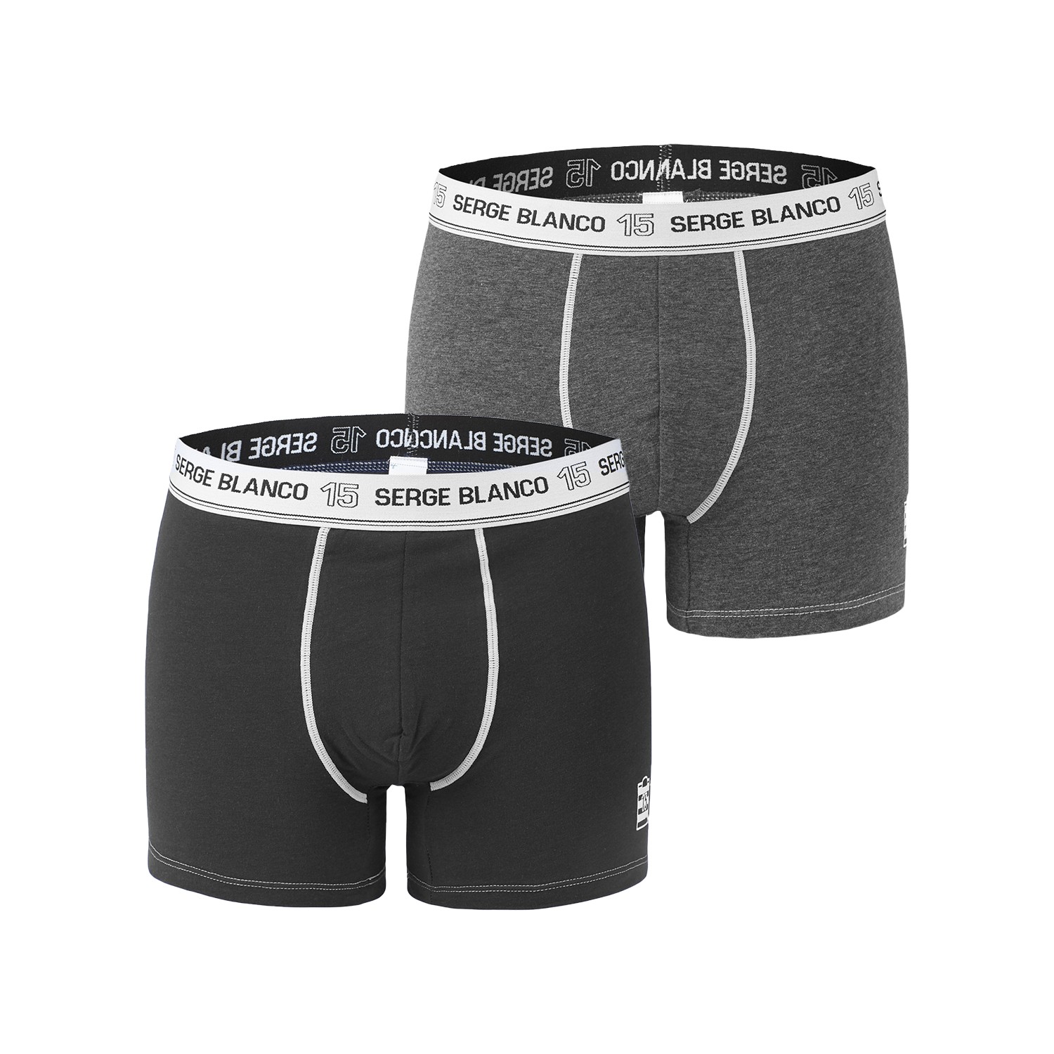 Lot de 2 Boxers coton homme avec surpiqûres Class