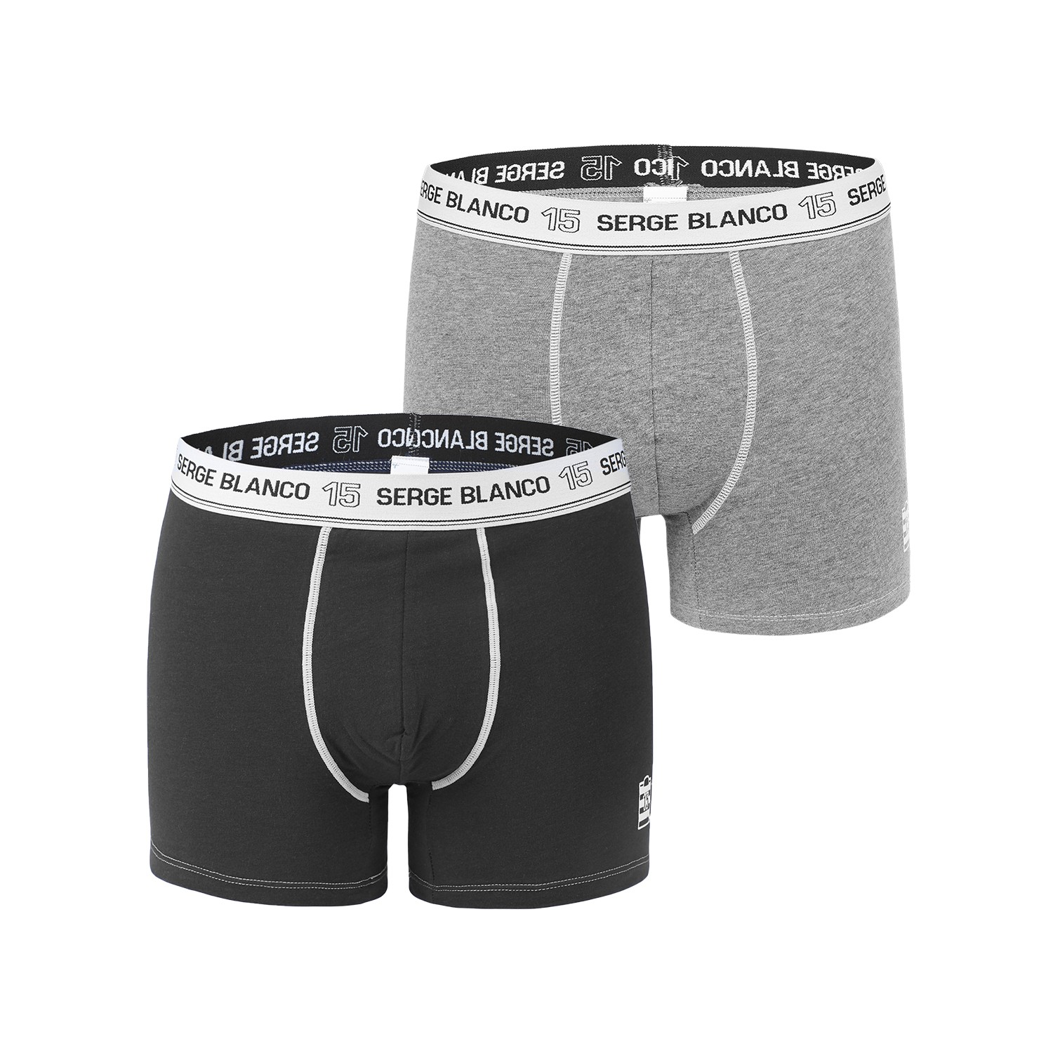 Lot de 2 Boxers coton homme avec surpiqûres Class