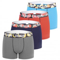 Lot de 4 boxers homme Coton Bio Multicolore