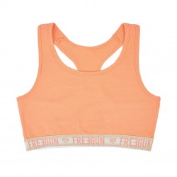 Brassière femme coton bio avec ceinture sublimation
