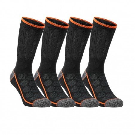 Lot de 4 Paires de Chaussettes hautes de travail Tool