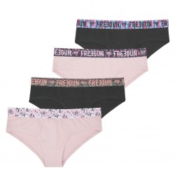 Lot de 4 Boxers femme Coton Bio