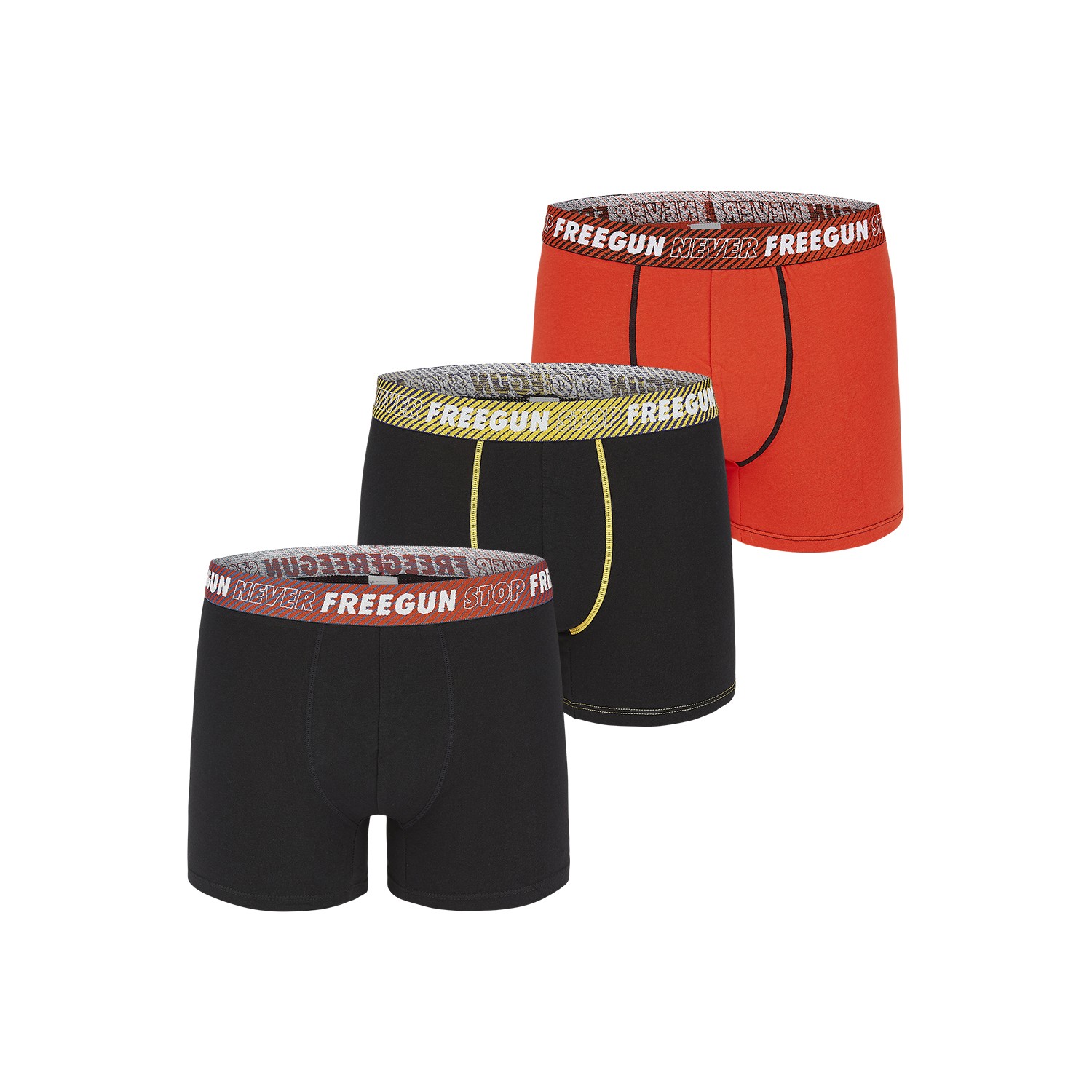 Lot de 3 Boxers coton homme Never Stop