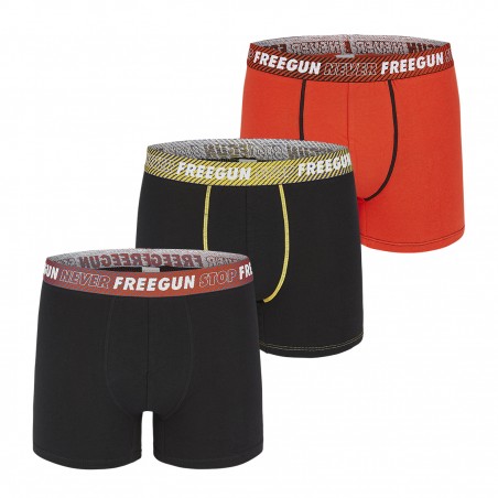 Lot de 3 Boxers coton homme Never Stop