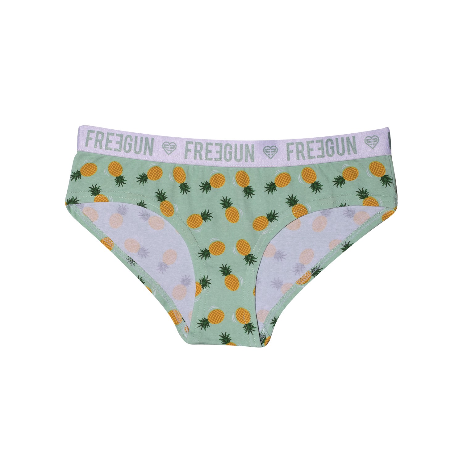 Boxer coton fille Ananas