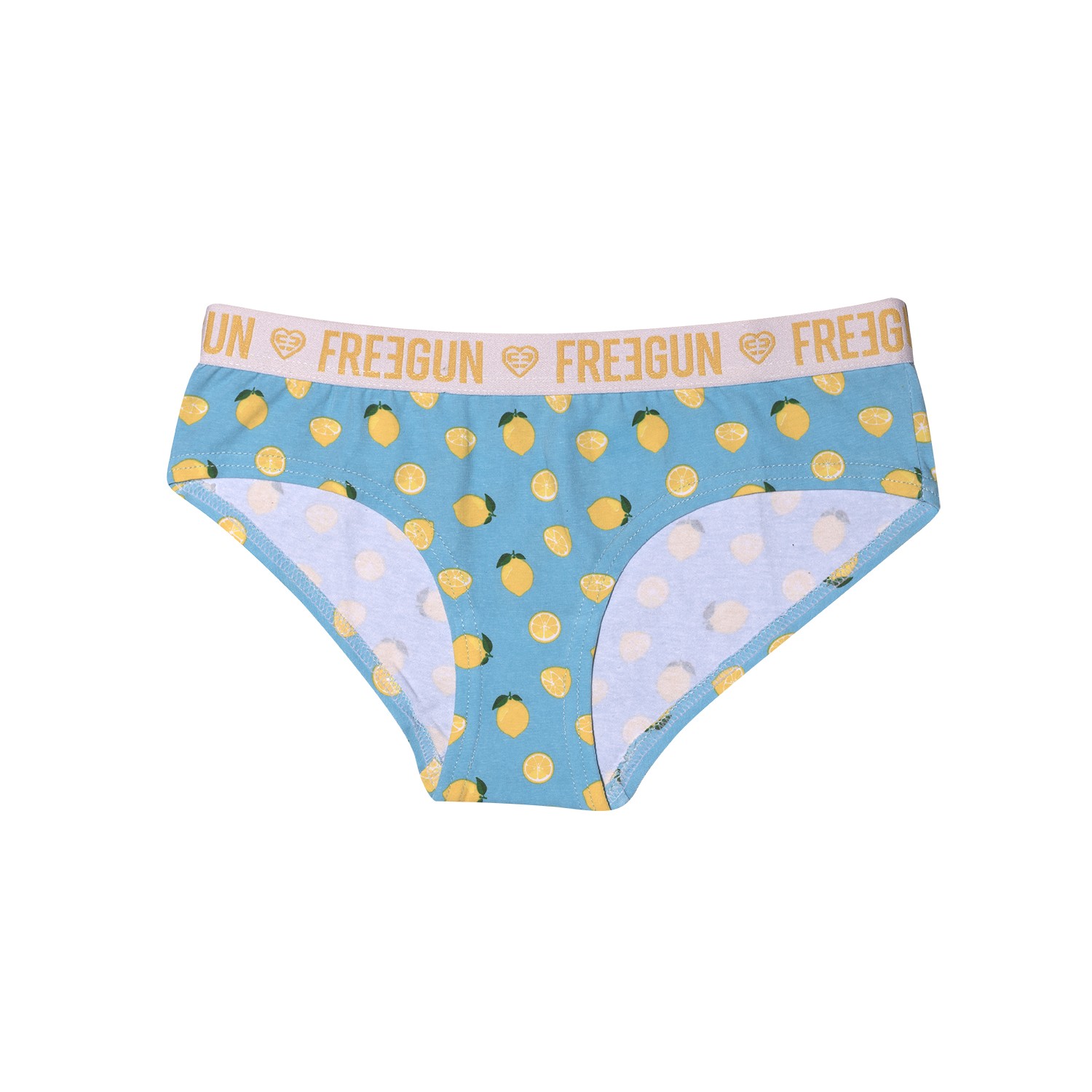 Boxer coton fille Citron