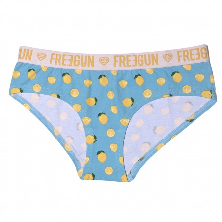 Boxer coton fille Citron