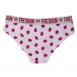 Boxer coton fille Fraise