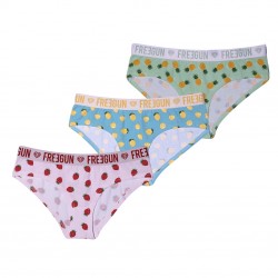 Lot de 3 Boxers coton fille Fruité