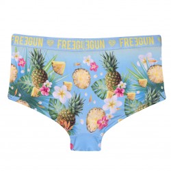 Shorty fille Flower Power Ananas