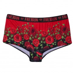 Shorty fille Flower Power Rose