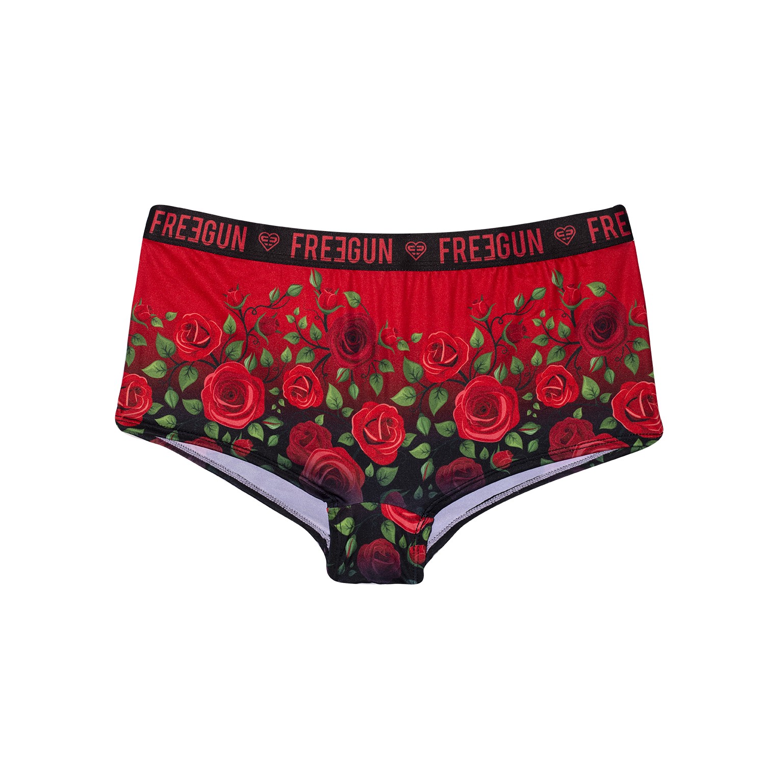 Shorty fille Flower Power Rose