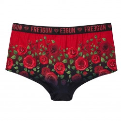 Shorty fille Flower Power Rose