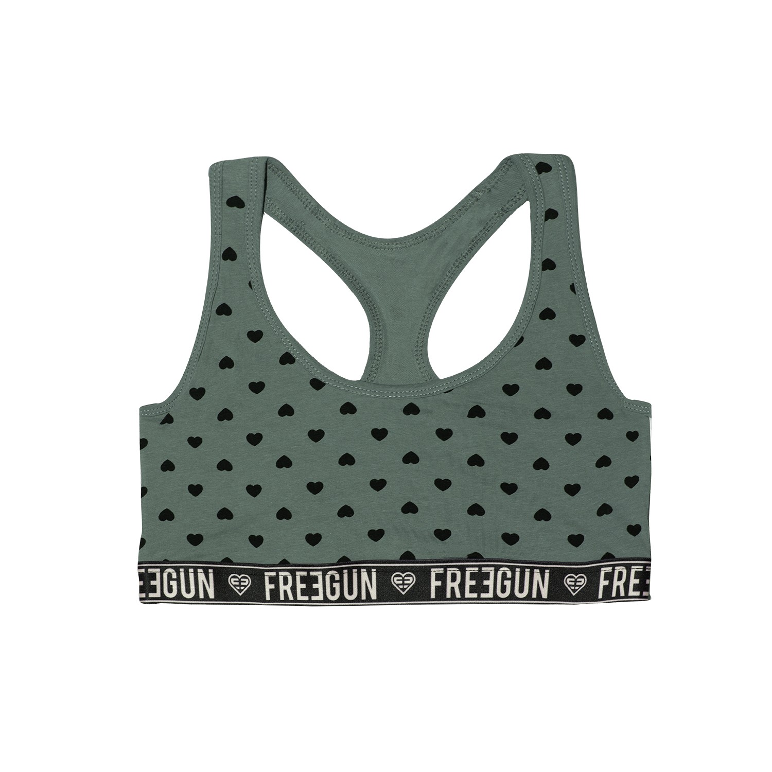 Brassière coton femme ceinture 3cm Coeur Brassière coton femme ceinture 3cm Coeur