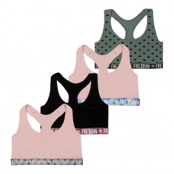 Lot de 4 Brassières coton femme