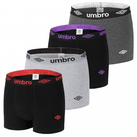 Lot de 4 Boxers coton homme uni