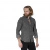 Chemise homme manches longues en lin avec rayures Tom Chemise homme manches longues en lin avec rayures Tom
