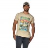 T-shirt homme col rond coupe droite effet usé print devant Fest T-shirt homme col rond coupe droite effet usé print devant Fest