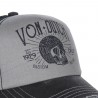 Casquette Trucker Von Dutch Crew Gris et Noir