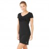 Robe Col V Amely Noir Robe Col V Amely Noir