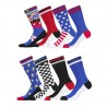 Lot de 8 Paires de Chaussettes de ville homme Fantaisie Tropic