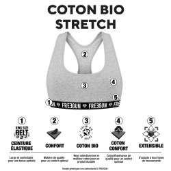 Brassière femme en coton bio