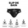 Slip de bain homme avec surpiqûres couleurs Slip de bain homme avec surpiqûres couleurs