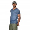 T-shirt homme col V coupe droite effet usé print dos Surf