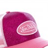 Casquette Trucker Von Dutch Flakes Rose Casquette Trucker Von Dutch Flakes Rose