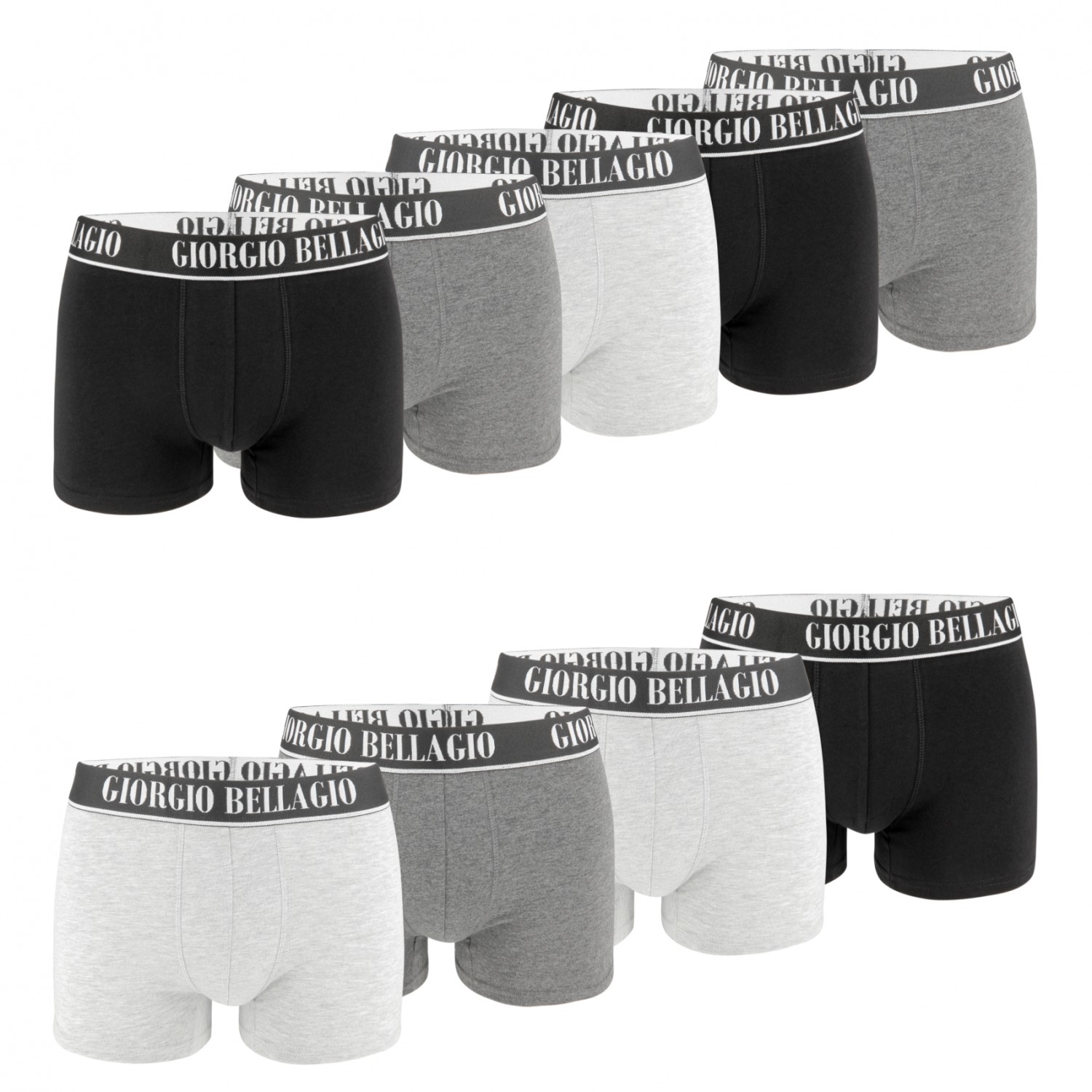 Lot de 9 Boxers coton homme Smart Lot de 9 Boxers coton homme Smart