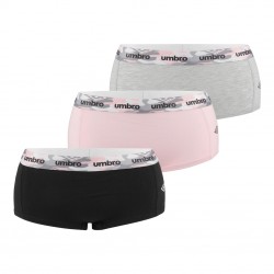 Lot de 3 Shortys coton femme Uni