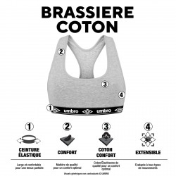 Lot de 3 Brassières coton femme