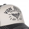 Casquette Trucker Homme Von Dutch Crew Ecru
