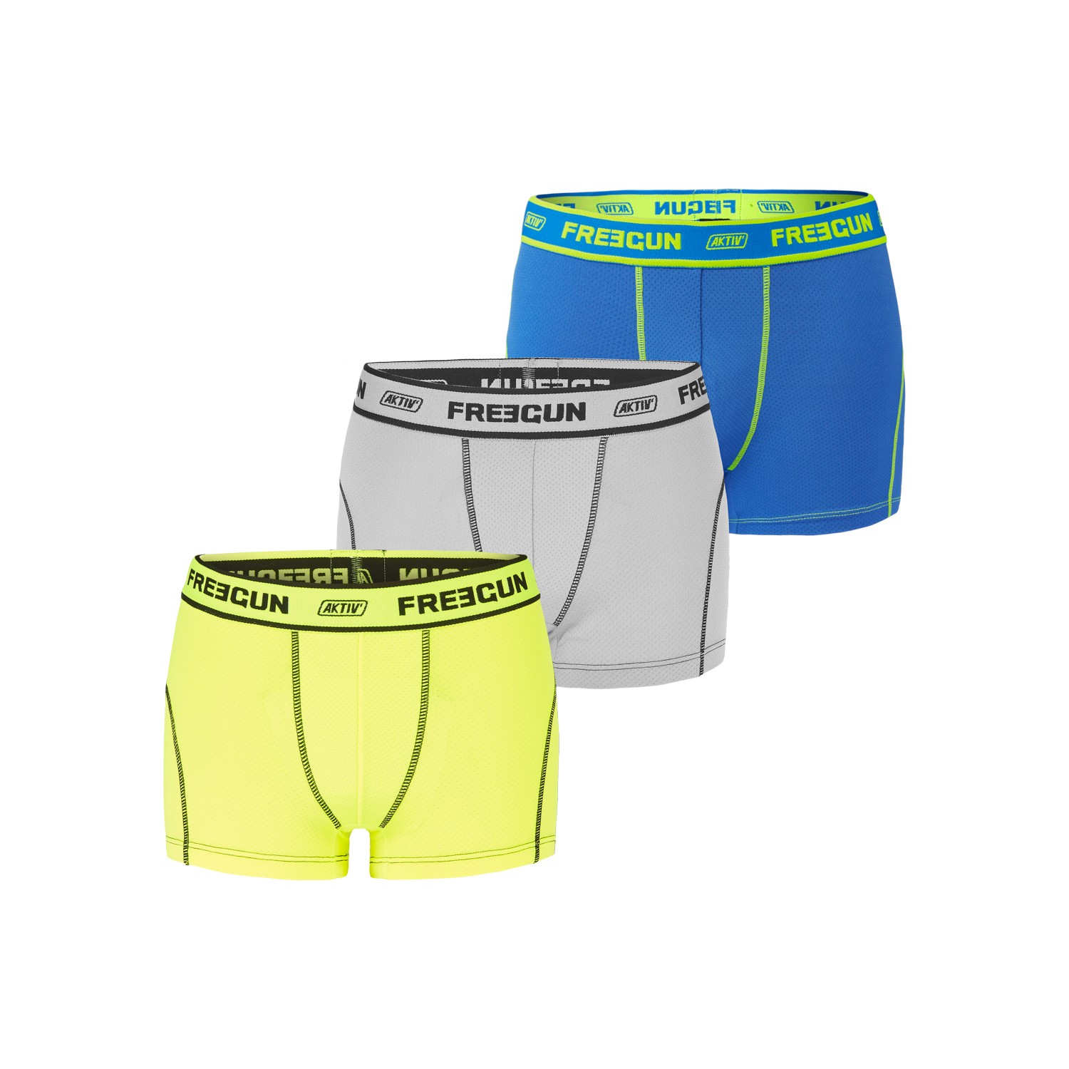 Lot de 3 Boxers garçon Aktiv Sport Uni