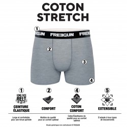 Lot de 2 Boxers garçon coton Uni