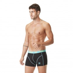 Boxer coton homme avec surpiqûres colorées