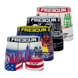 Lot de 4 Boxers garçon Flag...