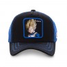 Casquette Dragon Ball Z Vegeta Noir filet Bleu Casquette Dragon Ball Z Vegeta Noir filet Bleu