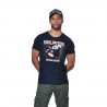 T-shirt homme col v avec print
