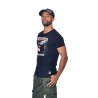 T-shirt homme col v avec print