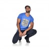 T-shirt col V homme avec print Badge T-shirt col V homme avec print Badge