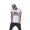 T-shirt col V homme avec print Motar