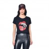 Crop top femme avec print devant Mouth en coton Crop top femme avec print devant Mouth en coton