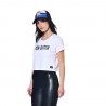 Crop top femme avec print devant avec strass en coton Crop top femme avec print devant avec strass en coton